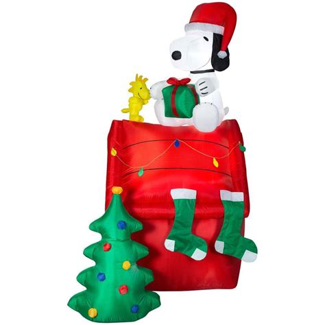 blow up christmas snoopy|Amazon.com: Snoopy Inflatable Christmas.